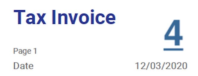 ndis invoice date of invoice requirement