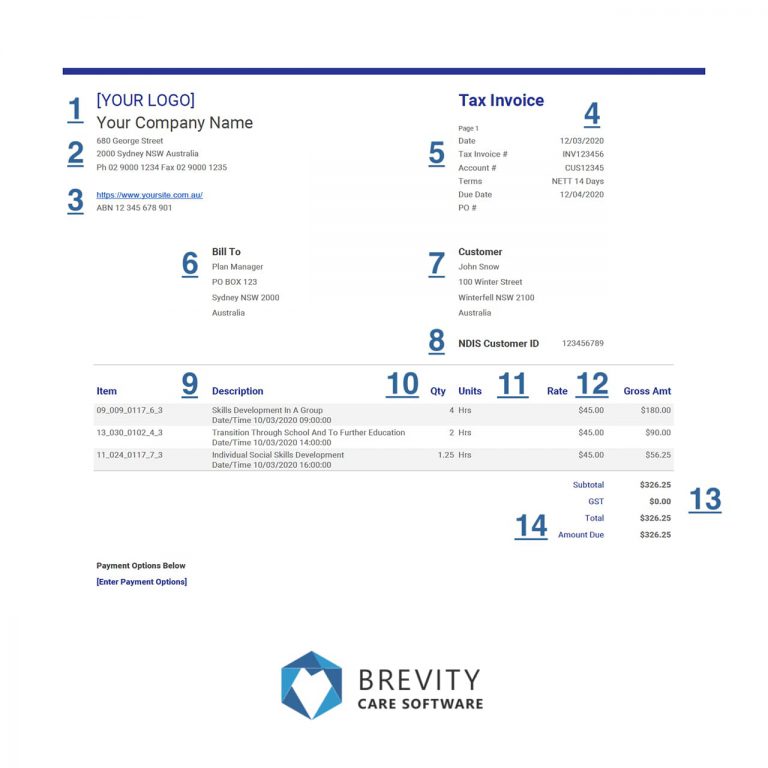 Here Is Your Definitive NDIS Invoice Template [With Examples] Brevity