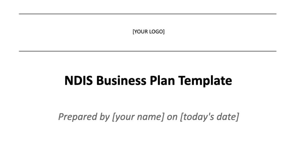 title of ndis business plan template