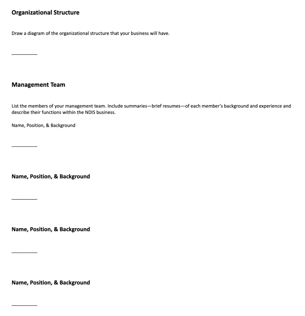 ndis business plan template part 7