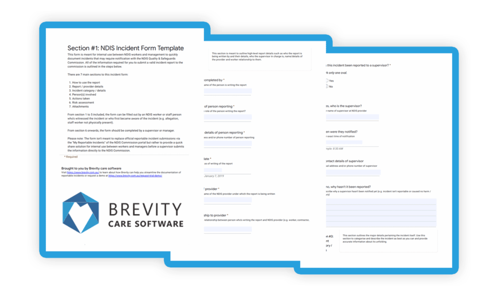 ndis incident form template