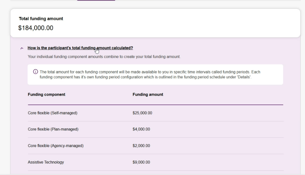 New NDIS PACE Funding Components and Period Changes